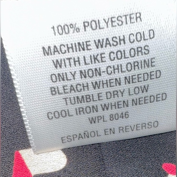 Maison Jules Black Sleeveless Top with Pink Accents - Picture 3 of 5